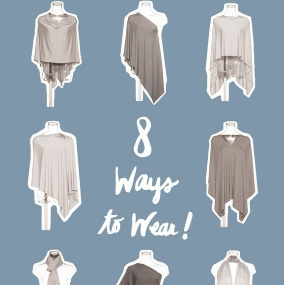 WHO WHAT WEAR Target Scarf - Zenon Blue 🧕🧣💙 - Picture 6 of 6